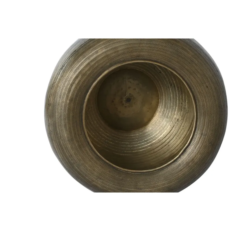 Set of Planters Home ESPRIT Golden Aluminium 64 x 64 x 47 cm