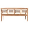 Bench Home ESPRIT Natural Teak Engraving 200 x 65 x 101 cm