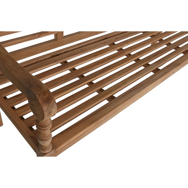 Bench Home ESPRIT Natural Teak Engraving 200 x 65 x 101 cm