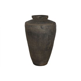 Vase Home ESPRIT Black Ceramic Terracotta Single part 76 x 76 x 96 cm