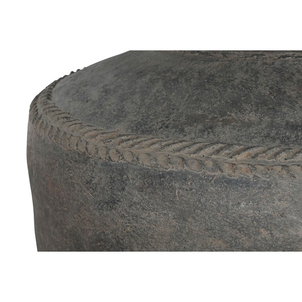 Vase Home ESPRIT Black Ceramic Terracotta Single part 76 x 76 x 96 cm