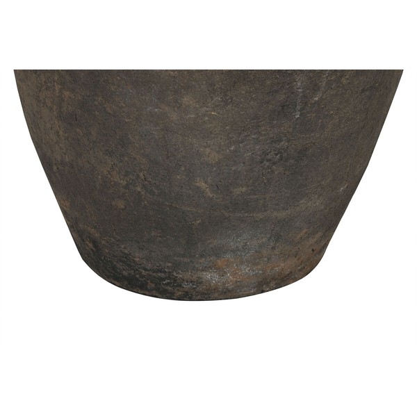 Vase Home ESPRIT Black Ceramic Terracotta Single part 76 x 76 x 96 cm