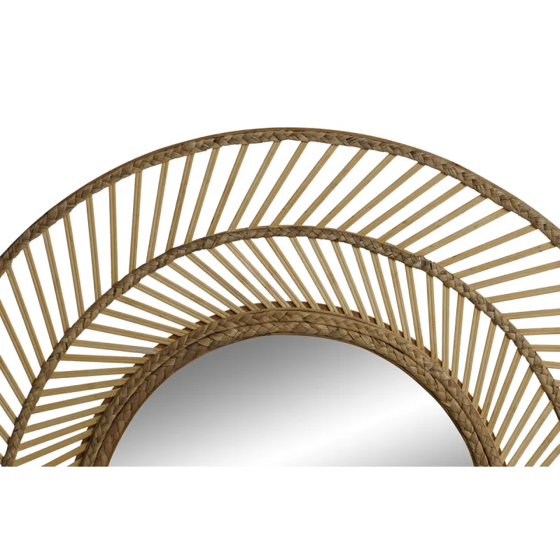 Wall mirror Home ESPRIT Natural Tropical 81 x 2 x 81 cm
