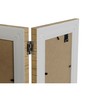 Photo frame Home ESPRIT Brown Beige Natural Ivory Crystal polystyrene Scandinavian 31 X 2 X 21 cm (4 Units)