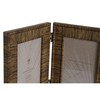 Photo frame Home ESPRIT Brown Beige Natural Ivory Crystal polystyrene Scandinavian 31 X 2 X 21 cm (4 Units)