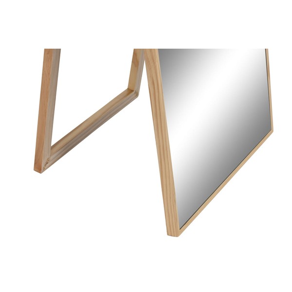 Free standing mirror Home ESPRIT Natural Crystal Pinewood 50 X 40 X 160 cm
