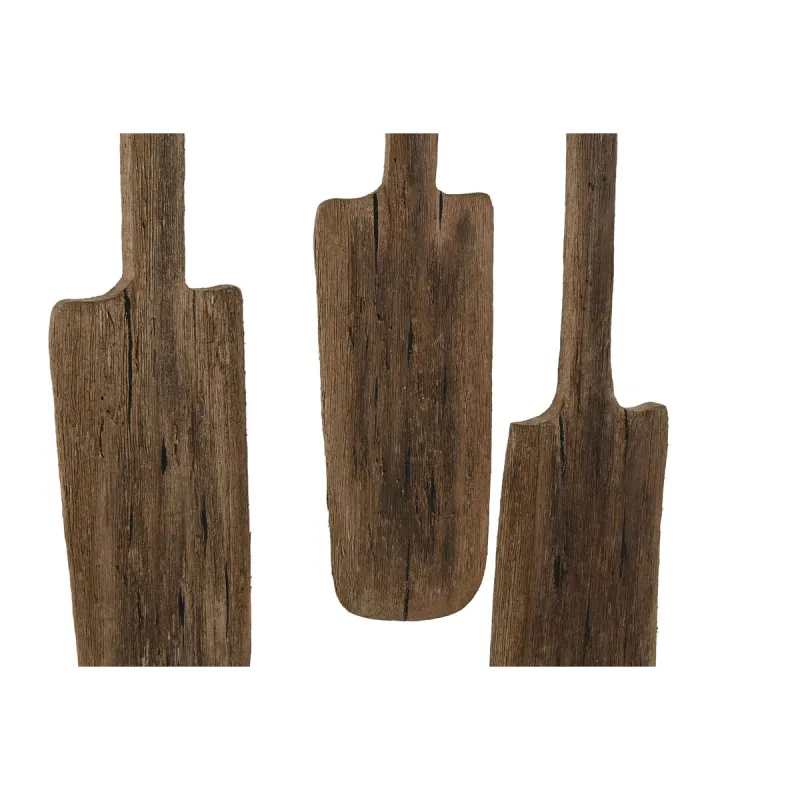 Wall mounted coat hanger Home ESPRIT Natural Paolownia wood 89 x 6 x 62 cm