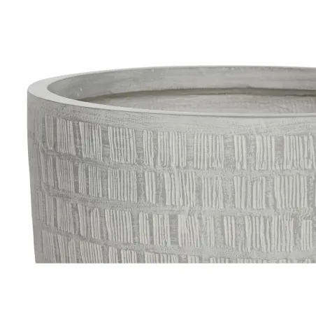Planter Home ESPRIT Grey Magnesium 44 x 44 x 43 cm (4 Units)