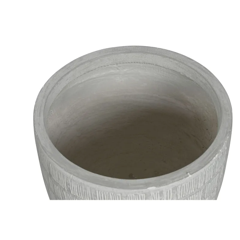 Planter Home ESPRIT Grey Magnesium 44 x 44 x 43 cm (4 Units)