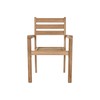 Garden chair Home ESPRIT Brown Teak 67 x 55 x 95 cm