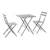 Table set with 2 chairs Home ESPRIT Grey 60 x 60 x 71 cm