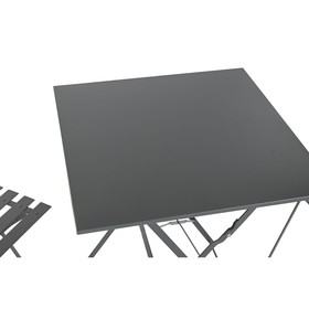 Table set with 2 chairs Home ESPRIT Grey 60 x 60 x 71 cm