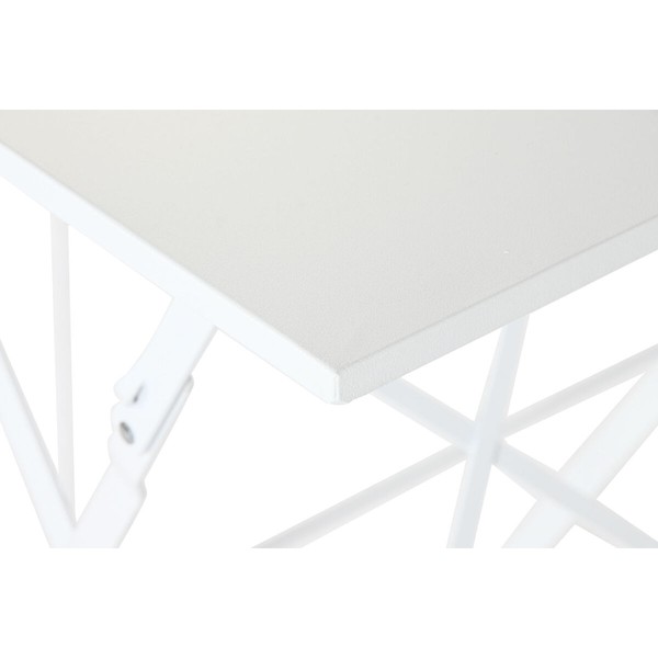 Table set with 2 chairs Home ESPRIT White 60 x 60 x 71 cm