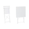 Table set with 2 chairs Home ESPRIT White 60 x 60 x 71 cm