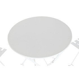 Table set with 2 chairs Home ESPRIT White 60 x 60 x 71 cm