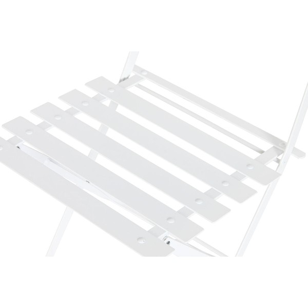 Table set with 2 chairs Home ESPRIT White 60 x 60 x 71 cm