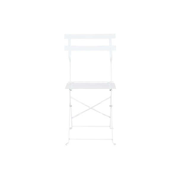 Table set with 2 chairs Home ESPRIT White 60 x 60 x 71 cm