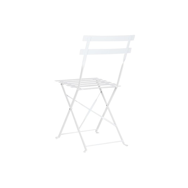 Table set with 2 chairs Home ESPRIT White 60 x 60 x 71 cm