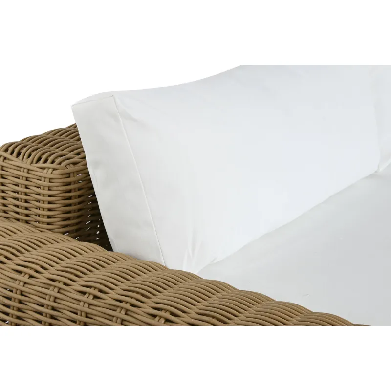 Garden sofa Home ESPRIT Beige Light brown 222 x 87 x 63 cm