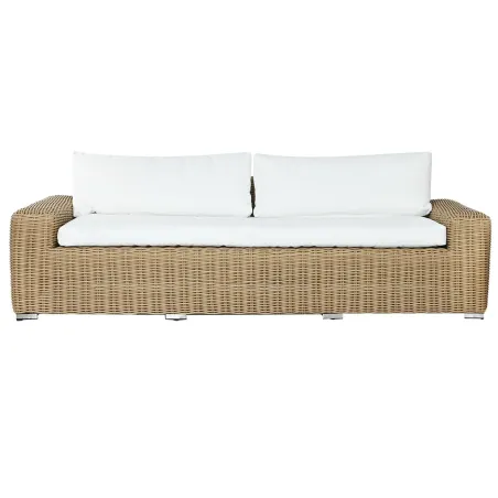 Garden sofa Home ESPRIT Beige Light brown 222 x 87 x 63 cm