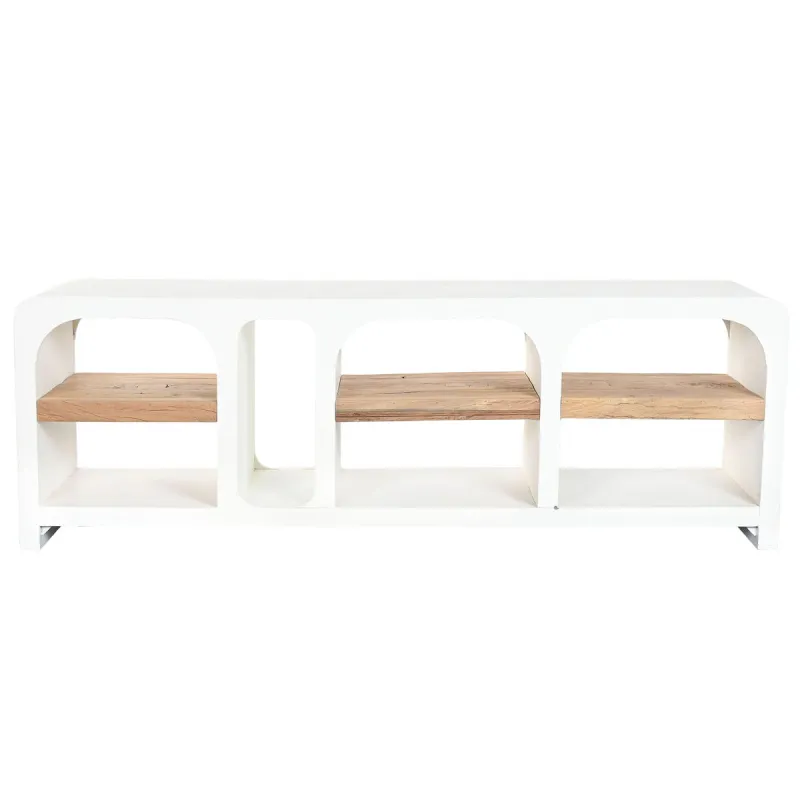 TV furniture Home ESPRIT White Natural 150 x 41 x 54 cm