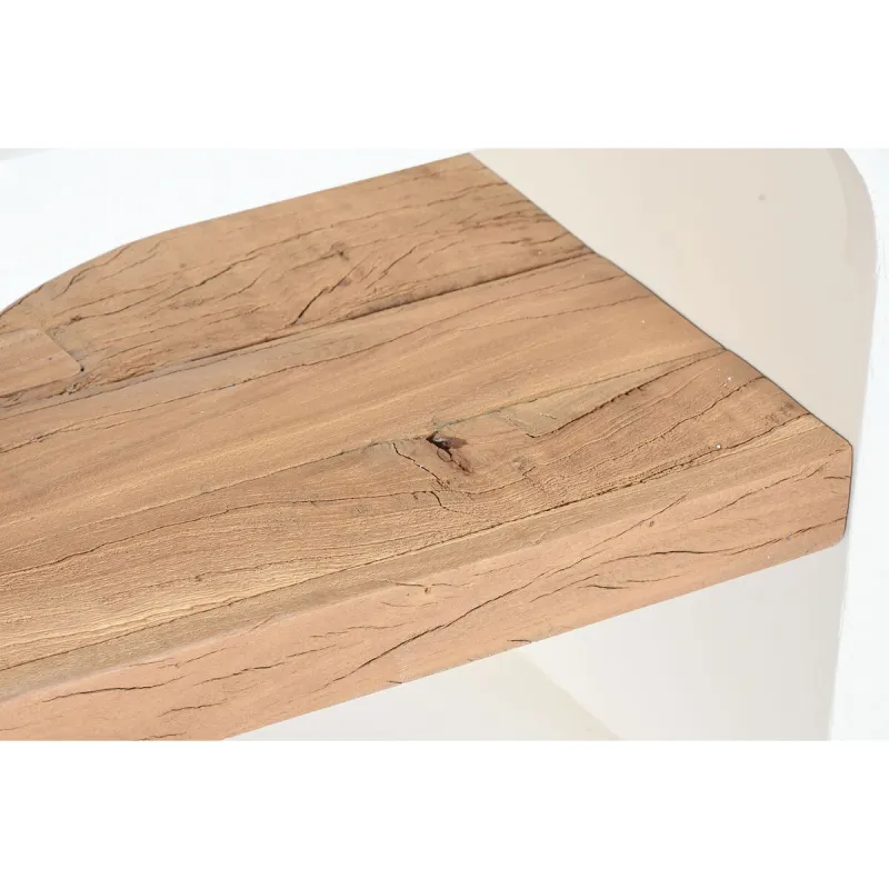 TV furniture Home ESPRIT White Natural 150 x 41 x 54 cm
