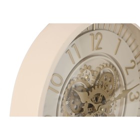 Wall Clock Home ESPRIT Beige Golden Crystal Iron 46 x 8,5 x 46 cm