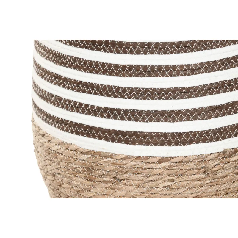 Planter Home ESPRIT Brown Bicoloured Fibre Urban 31 x 31 x 49 cm (3 Pieces)
