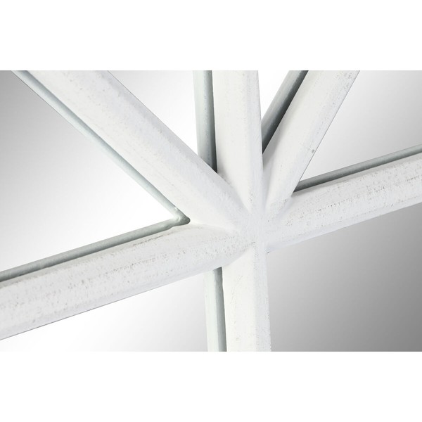 Wall mirror Home ESPRIT White Window 80 x 3,5 x 140 cm
