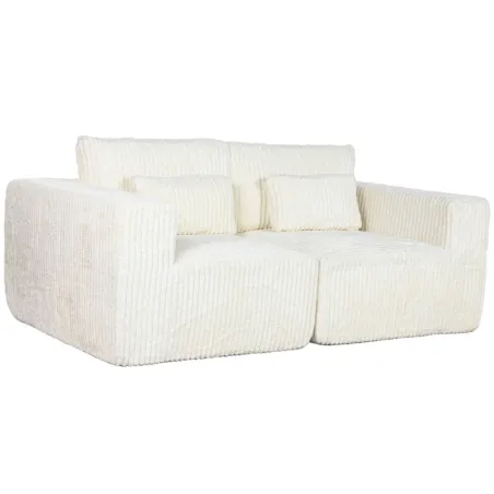 Sofa Home ESPRIT Cream Scandi 220 x 158 x 91 cm