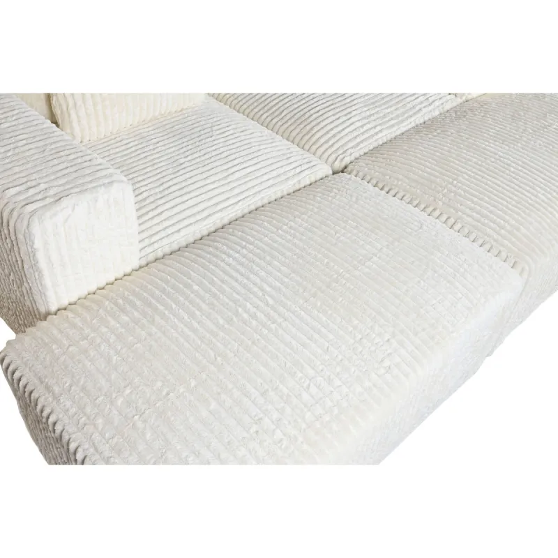 Sofa Home ESPRIT Cream Scandi 220 x 158 x 91 cm