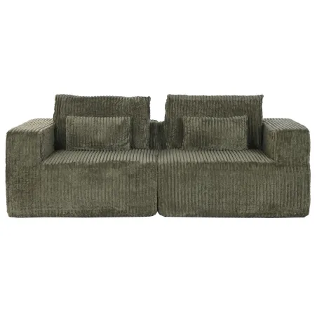 Sofa Home ESPRIT Green Scandi 220 x 158 x 91 cm