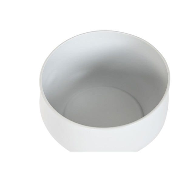 Planter Home ESPRIT White Metal Urban 34 x 34 x 70 cm (2 Pieces)