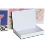 Decorative box Home ESPRIT Multicolour Cardboard (6 Units)