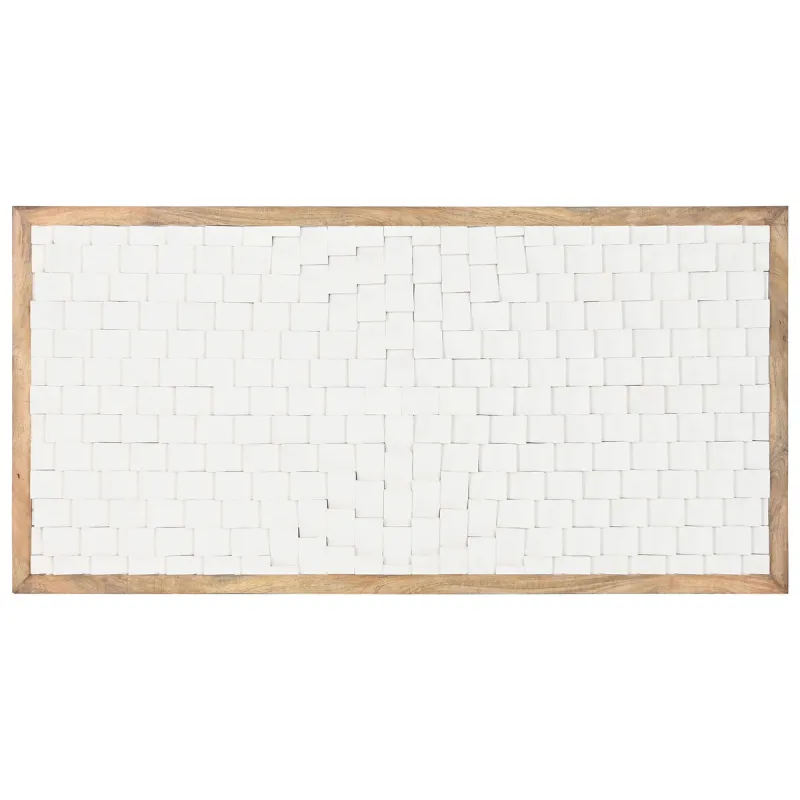 Headboard Home ESPRIT White Natural 160 x 4 x 80 cm