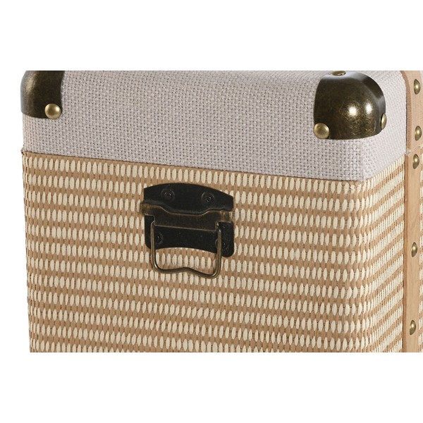 Set of Chests Home ESPRIT Natural Polyester Wood Traditional (3 Units)