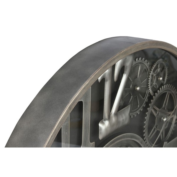 Wall Clock Home ESPRIT Silver Crystal Iron Vintage 100 X 10 X 100 CM