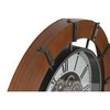 Wall Clock Home ESPRIT White Natural Metal Pine Vintage 86 X 9,5 X 86 CM