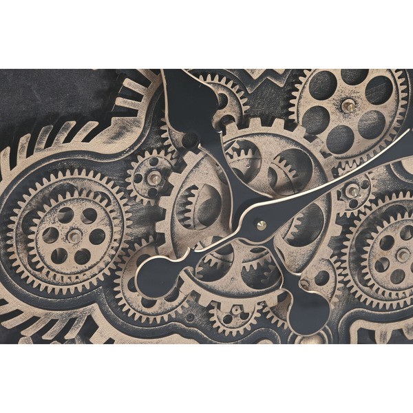 Wall Clock Home ESPRIT White Natural Metal Pine Vintage 86 X 9,5 X 86 CM
