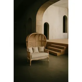 Sofa Home ESPRIT Natural 125 X 58 X 155 CM