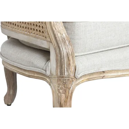 Sofa Home ESPRIT Natural 125 X 58 X 155 CM
