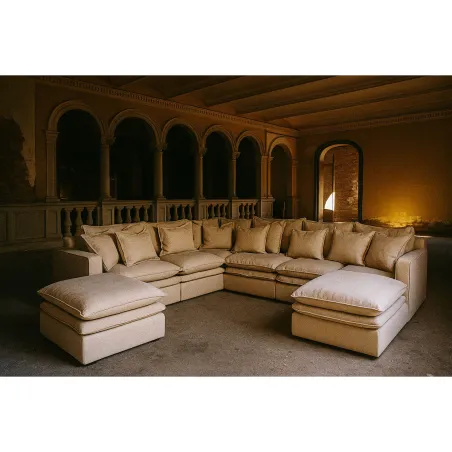 Sofa module Home ESPRIT Beige 120 X 120 X 95 CM
