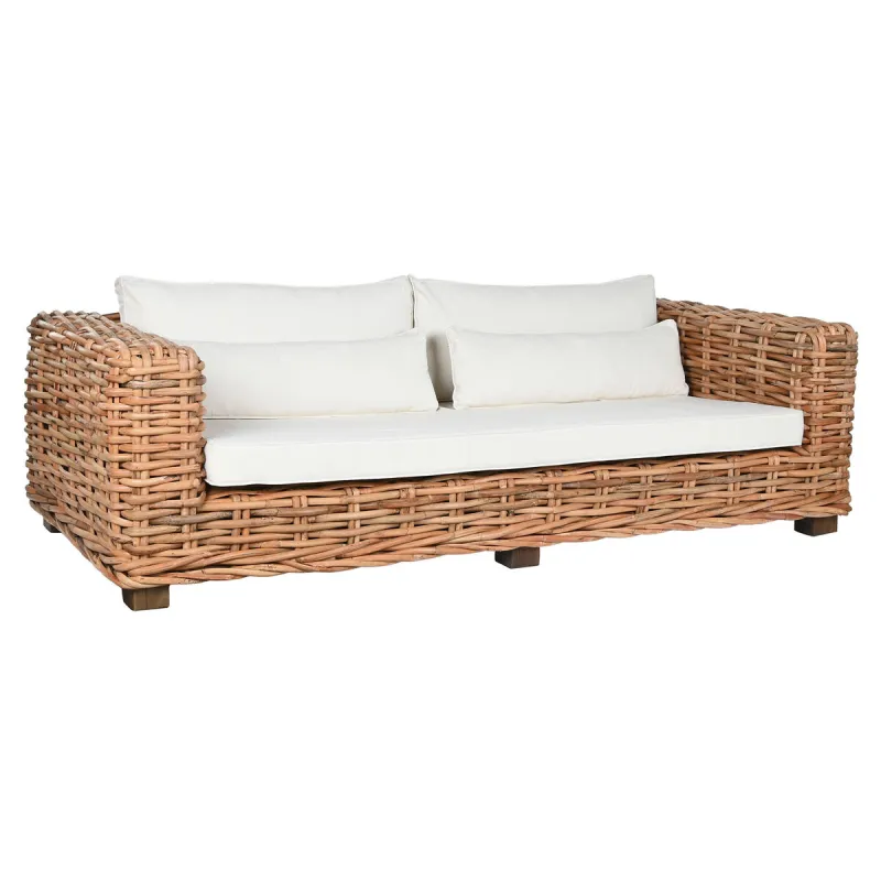 Sofa Home ESPRIT Beige Natural 220 X 98 X 64 CM (4 Pieces)