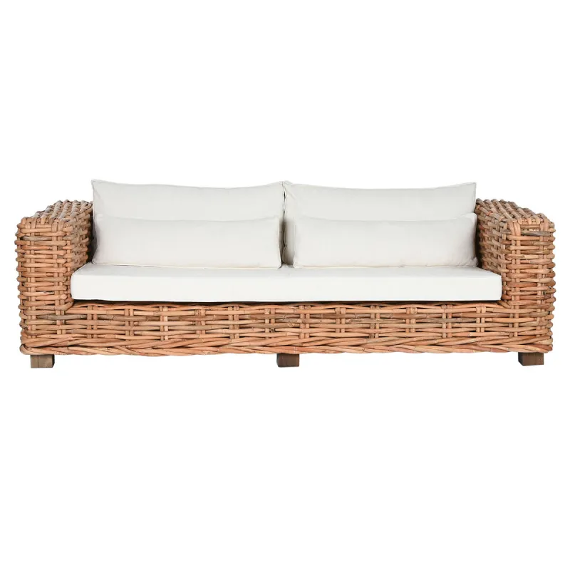 Sofa Home ESPRIT Beige Natural 220 X 98 X 64 CM (4 Pieces)