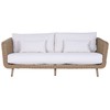 Garden sofa Home ESPRIT White Natural 188 X 89 X 65 CM