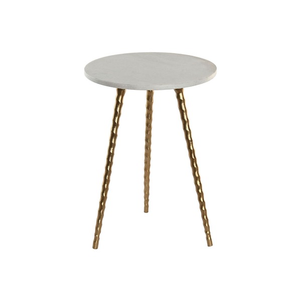 Side table Home ESPRIT White Golden 36 x 36 x 48,5 cm
