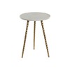 Side table Home ESPRIT White Golden 36 x 36 x 48,5 cm