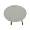 Side table Home ESPRIT White Golden 36 x 36 x 48,5 cm
