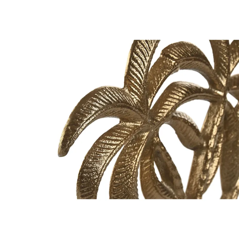 Decorative Figure Home ESPRIT White Golden Palms Tropical