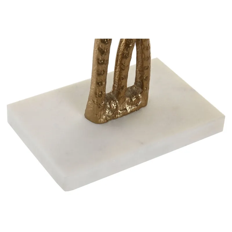 Decorative Figure Home ESPRIT White Golden Palms Tropical